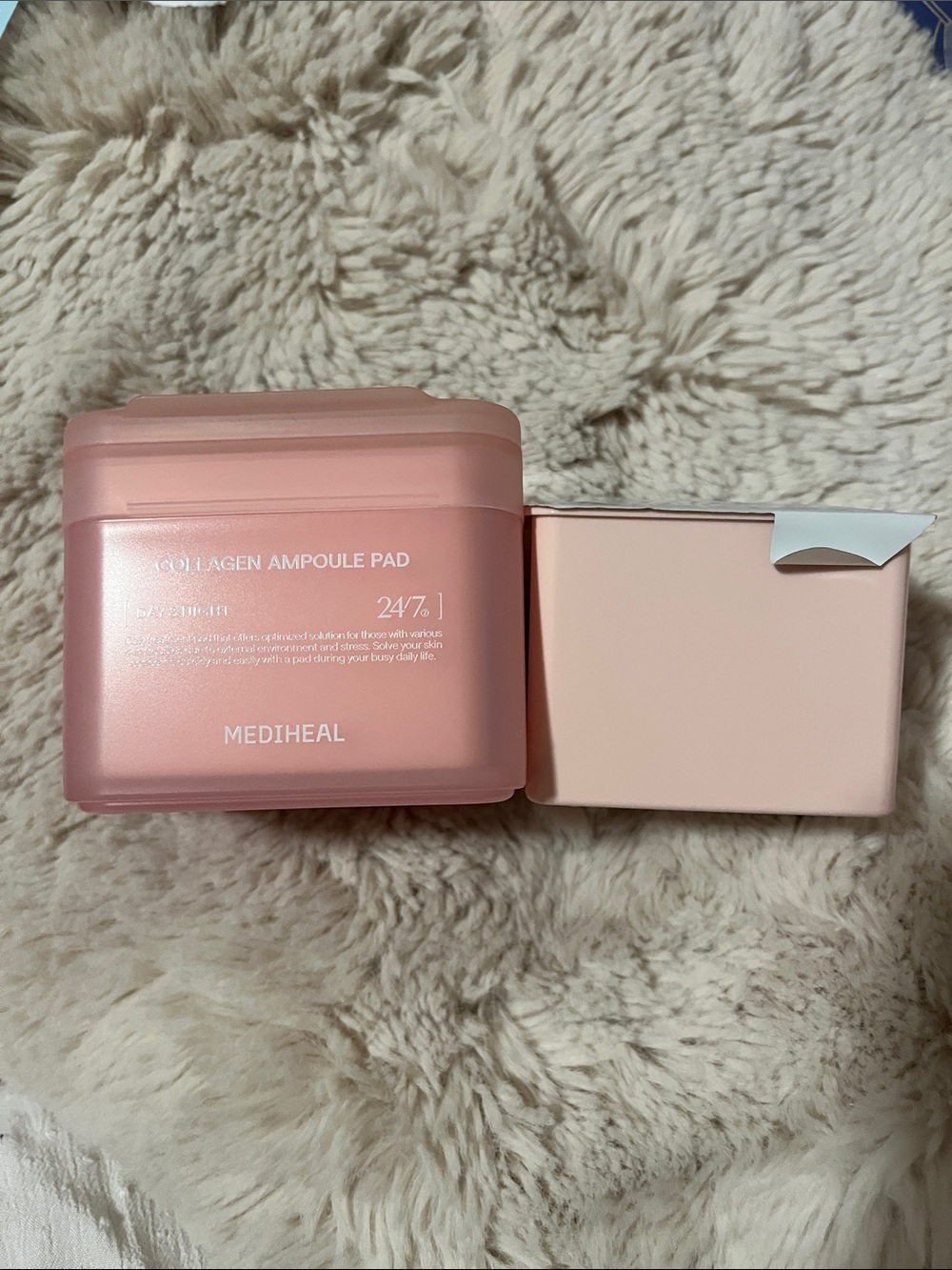 Mediheal Collagen Ampoule Pad - Pink Skincare Jar plus refill